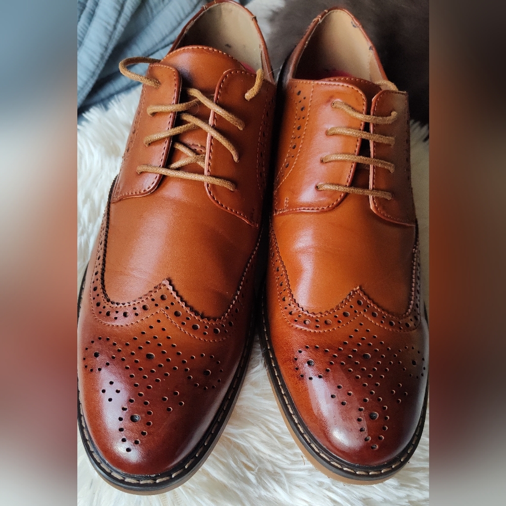 Temeshu Men's Dress Shoes Casual Oxford Shoes Business Formal Shoes - Picture 16 of 16